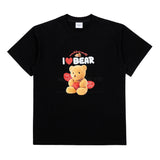 アクメドラビ(acme' de la vie)  I LOVE TEDDY BEAR SHORT SLEEVE T-SHIRT BLACK