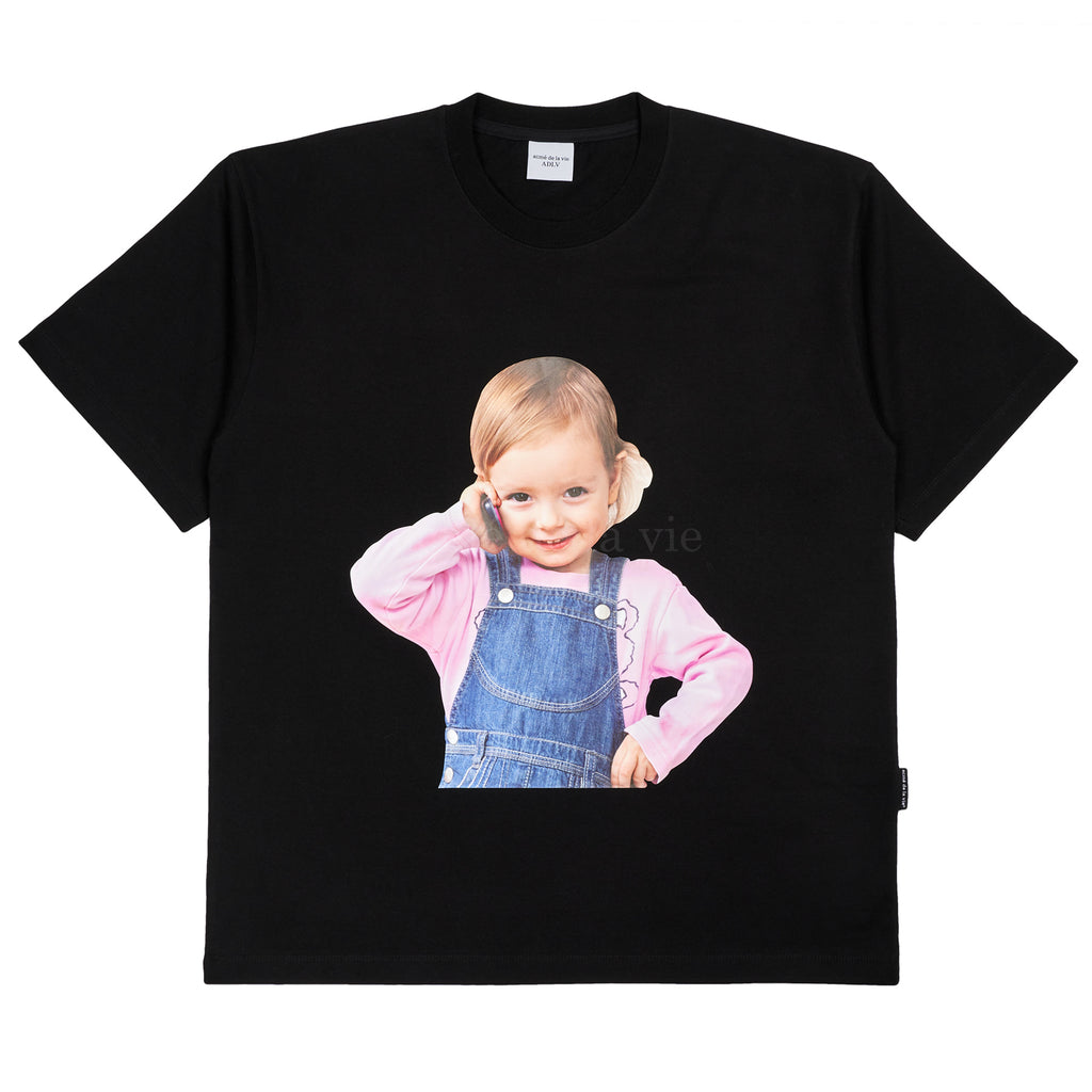 Tシャツ・カットソー ACME DE LA VIE BABY FACE TELEPHONE GIRL SHORT SLEEVE 4BUK090 アクメドラビ(acme' de la vie) BABY FACE TELEPHONE GIRL SHORT