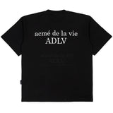 アクメドラビ(acme' de la vie) BABY FACE TELEPHONE GIRL SHORT SLEEVE T-SHIRT R BLACK