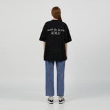 アクメドラビ(acme' de la vie) BABY FACE TELEPHONE GIRL SHORT SLEEVE T-SHIRT R BLACK