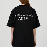 アクメドラビ(acme' de la vie) BABY FACE TELEPHONE GIRL SHORT SLEEVE T-SHIRT R BLACK