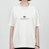 アクメドラビ(acme' de la vie) BACK SPREAD SLOGAN SHORT SLEEVE T-SHIRT BLUE