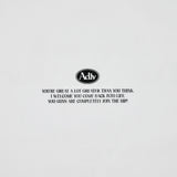 アクメドラビ(acme' de la vie) BACK SPREAD SLOGAN SHORT SLEEVE T-SHIRT PINK