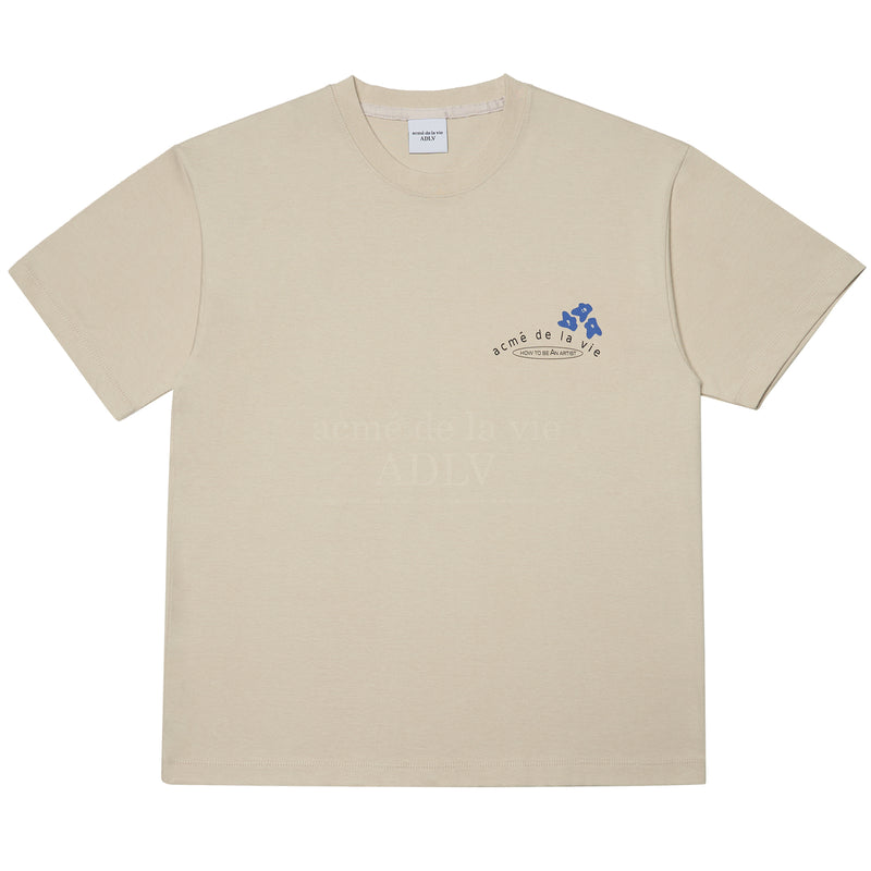 アクメドラビ(acme' de la vie) HOW TO BE SHORT SLEEVE T-SHIRT BEIGE