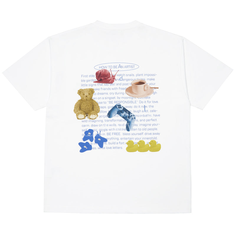 アクメドラビ(acme' de la vie) HOW TO BE SHORT SLEEVE T-SHIRT WHITE