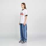 アクメドラビ(acme' de la vie) COLORS SCHEME SETUP SHORT SLEEVE T-SHIRT BROWN