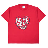 アクメドラビ(acme' de la vie) FRONT HEART LOGO SHORT SLEEVE T-SHIRT PINK