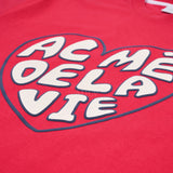 アクメドラビ(acme' de la vie) FRONT HEART LOGO SHORT SLEEVE T-SHIRT PINK