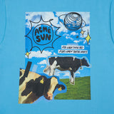 アクメドラビ(acme' de la vie) MILK COW SHORT SLEEVE T-SHIRT SKYBLUE