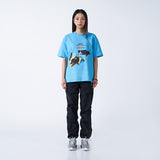 アクメドラビ(acme' de la vie) MILK COW SHORT SLEEVE T-SHIRT SKYBLUE
