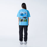 アクメドラビ(acme' de la vie) MILK COW SHORT SLEEVE T-SHIRT SKYBLUE