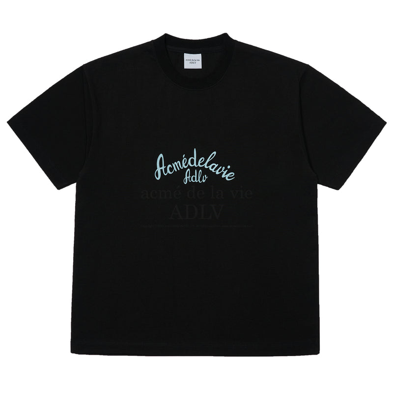 アクメドラビ(acme' de la vie) MUSHROOM FANTASY SHORT SLEEVE T-SHIRT BLACK