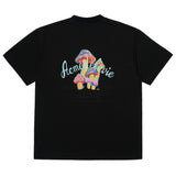 アクメドラビ(acme' de la vie) MUSHROOM FANTASY SHORT SLEEVE T-SHIRT BLACK