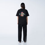 アクメドラビ(acme' de la vie) MUSHROOM FANTASY SHORT SLEEVE T-SHIRT BLACK