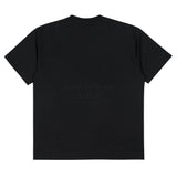 アクメドラビ(acme' de la vie) SLOGAN OLD SCHOOL SHORT SLEEVE T-SHIRT BLACK