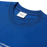 アクメドラビ(acme' de la vie) SLOGAN OLD SCHOOL SHORT SLEEVE T-SHIRT BLUE