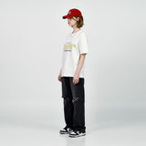 アクメドラビ(acme' de la vie) SLOGAN OLD SCHOOL SHORT SLEEVE T-SHIRT WHITE