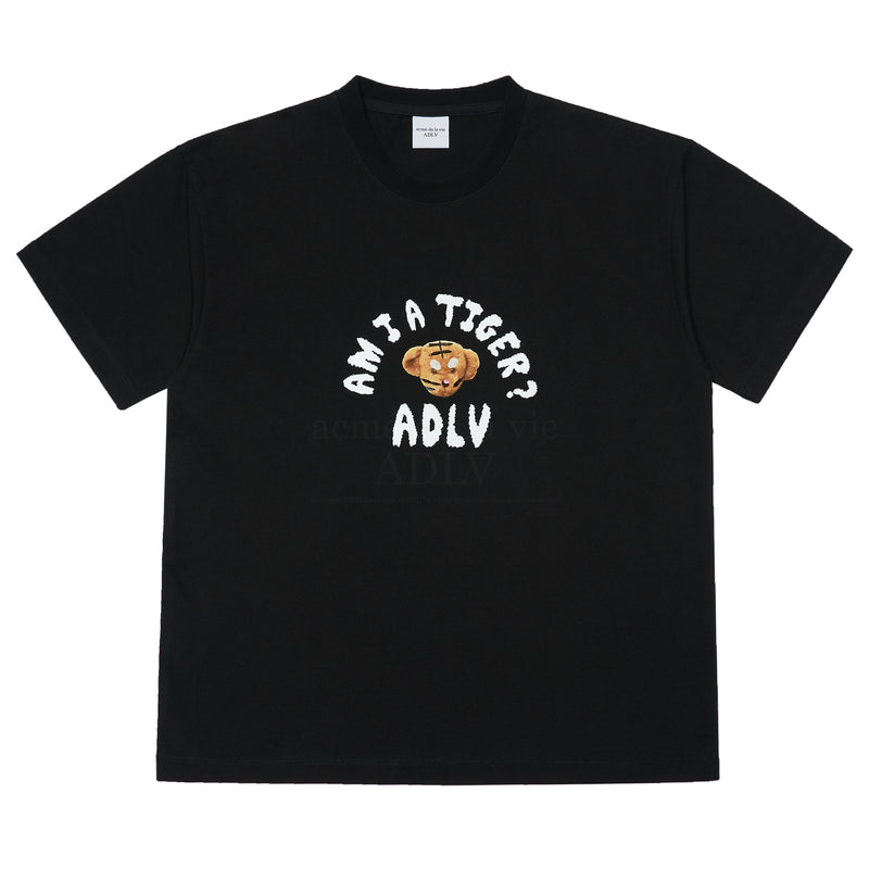 アクメドラビ(acme' de la vie) TIGER TEDDY BEAR DOLL SHORT SLEEVE T-SHIRT BLACK