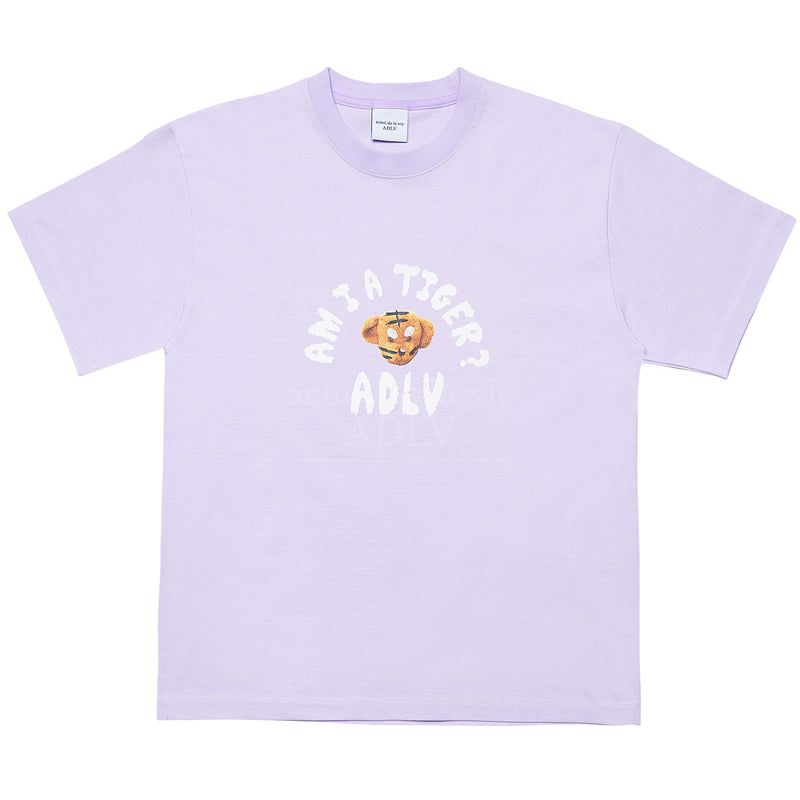 アクメドラビ(acme' de la vie) TIGER TEDDY BEAR DOLL SHORT SLEEVE T-SHIRT LIGHT PURPLE