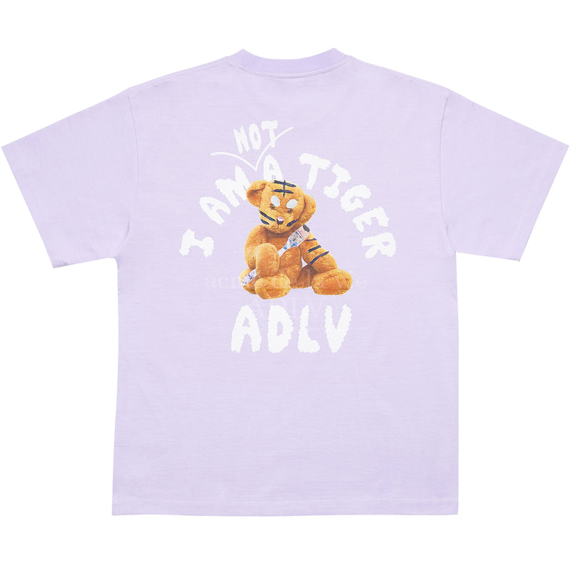 アクメドラビ(acme' de la vie) TIGER TEDDY BEAR DOLL SHORT SLEEVE T-SHIRT LIGHT PURPLE