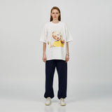 アクメドラビ(acme' de la vie) BABY FACE TELEPHONE BABY SHORT SLEEVE T-SHIRT R WHITE