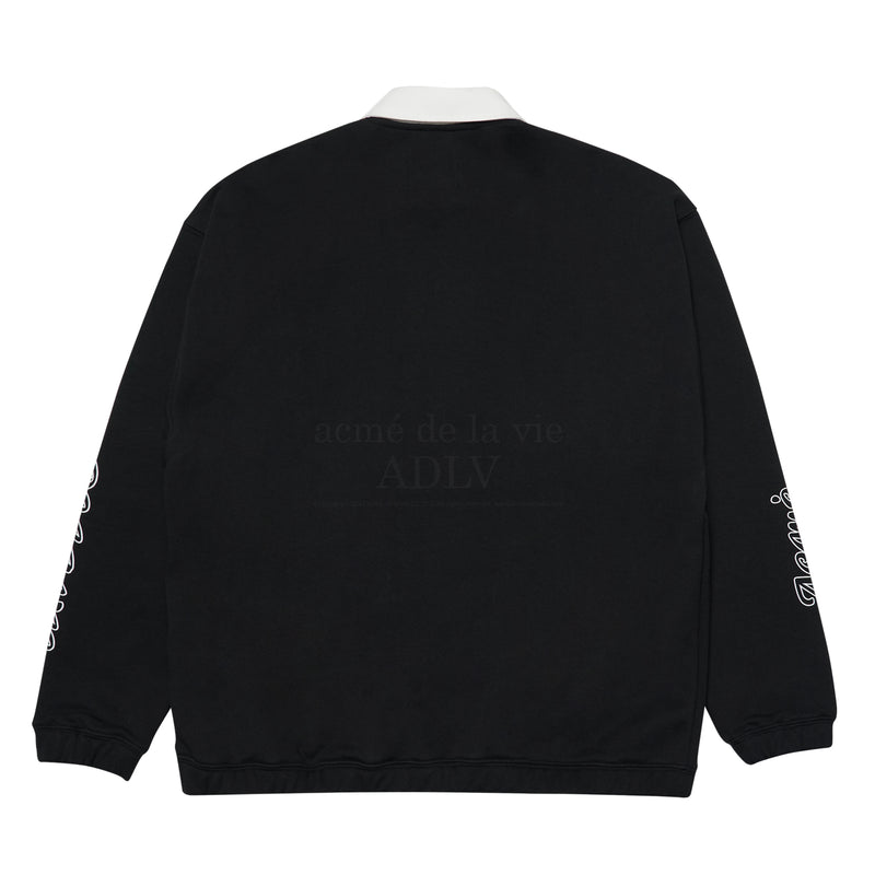 アクメドラビ(acme' de la vie) SLIT NECK LION ARTWORK SWEATSHIRT BLACK