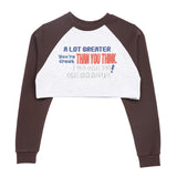 アクメドラビ(acme' de la vie) COLORS SCHEME SETUP CROP SWEATSHIRT BROWN