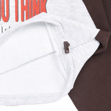 アクメドラビ(acme' de la vie) COLORS SCHEME SETUP CROP SWEATSHIRT BROWN