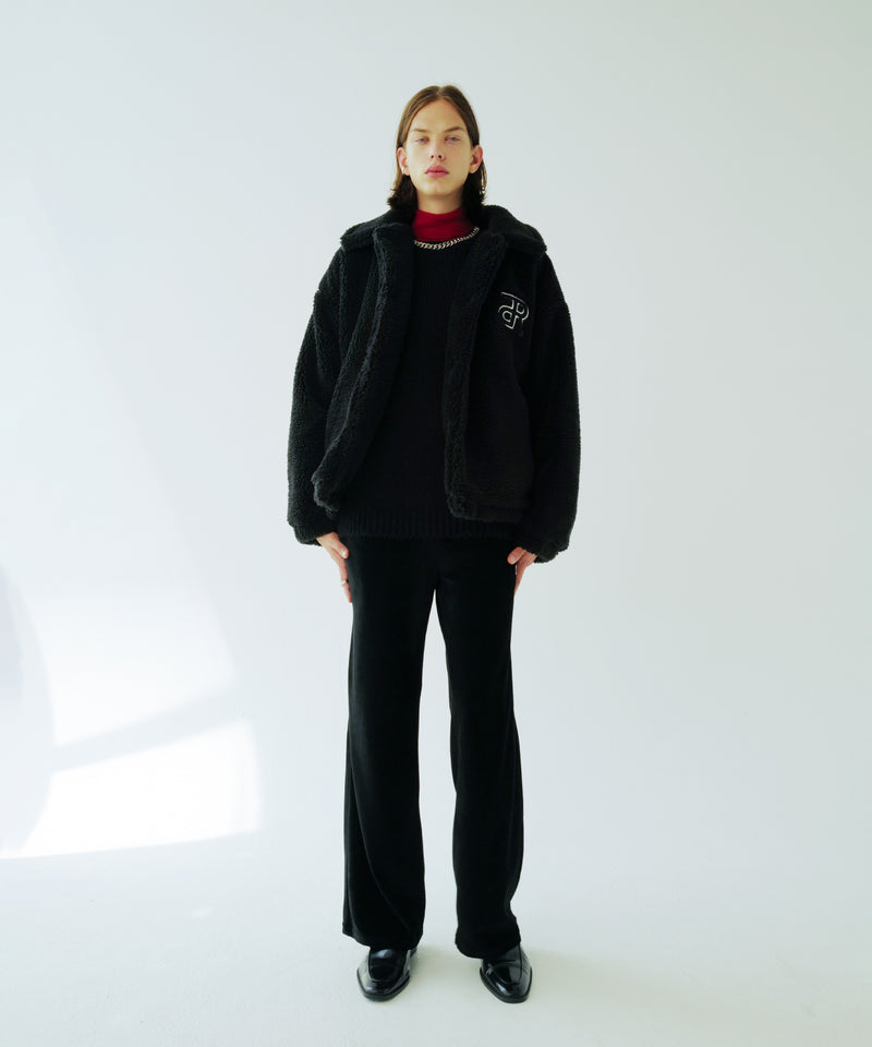 INPREP (インプレップ）MONOGRAM LOUNGE PANTS (BLACK)