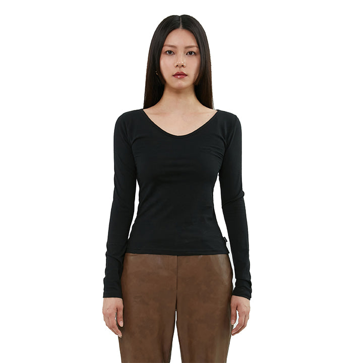 curetty (キュリティー)  C LOGO EMBROIDERY BASIC T-SHIRT_BLACK