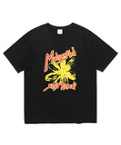 mahagrid (マハグリッド)  FLOWER PRINT TEE [BLACK]