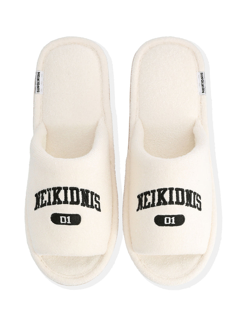ネイキドニス(NEIKIDNIS) VARSITY TOWEL ROOM SHOES / IVORY