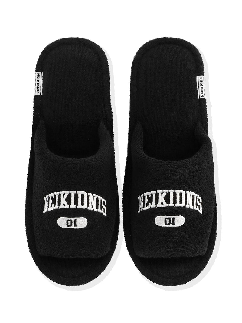 ネイキドニス(NEIKIDNIS) VARSITY TOWEL ROOM SHOES / BLACK
