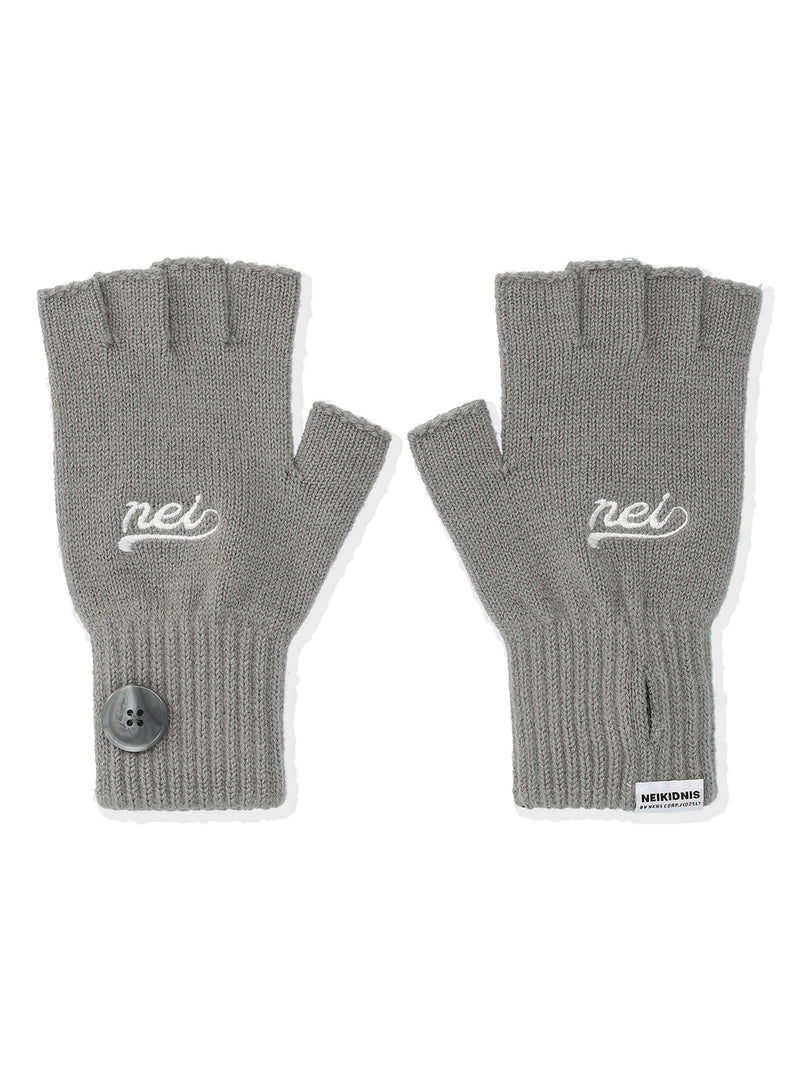 ネイキドニス(NEIKIDNIS) NEI FINGERLESS KNIT GLOVES / GRAY