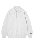 ネイキドニス(NEIKIDNIS) N LOGO COLLAR SWEAT SHIRTS / LIGHT MELANGE