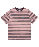 mahagrid (マハグリッド) ROPE LOGO STRIPED TEE [PINK]