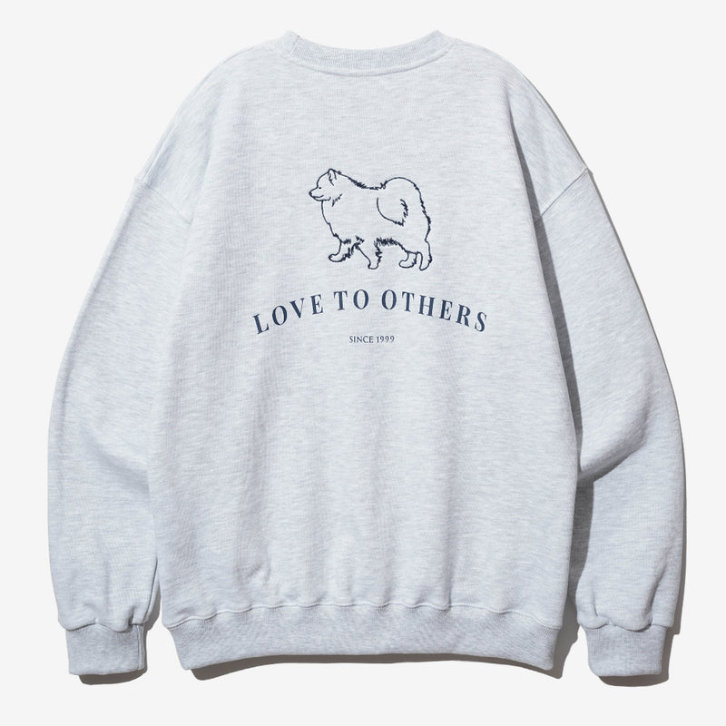 FEPL(ペプル) Love others sweat shirt whiteoatmeal JDMT1334
