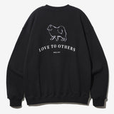 FEPL(ペプル) Love others sweat shirt black JDMT1334