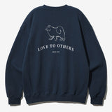 FEPL(ペプル) Love others sweat shirt navy JDMT1334