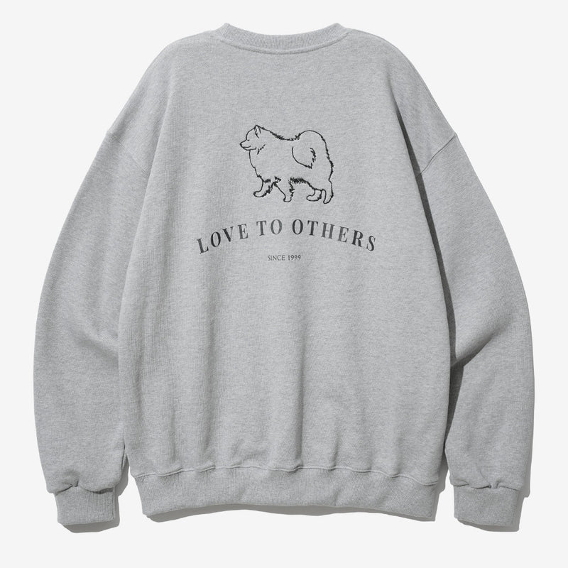 FEPL(ペプル) Love others sweat shirt gray JDMT1334