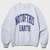 FEPL(ペプル) Not this earth graphic sweat shirt whiteoatmeal JDMT1341