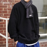 FEPL(ペプル) Heavy lambswool overfit knit black JDKN1325