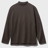 FEPL(ペプル) Soft cotton mockneck long sleeve t-shirt brown JDLT1340