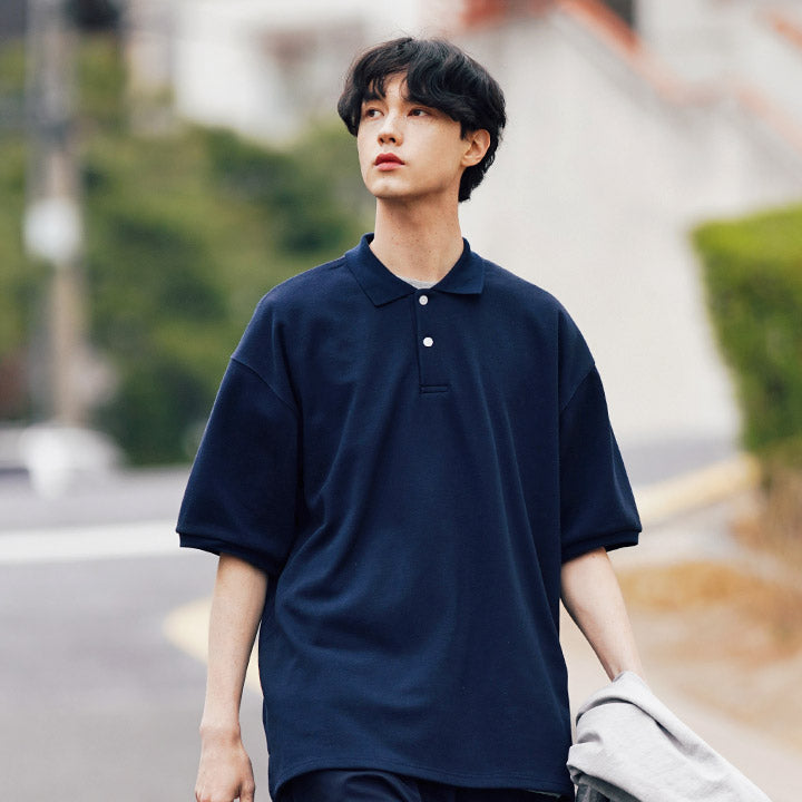 FEPL(ペプル) Comfort Polo T- shirts Darknavy SJST1309