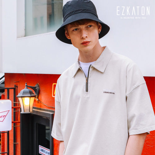 EZKATON (エズカートン)　Washing Slider Short Sleeve Collar 4 Types STST6525