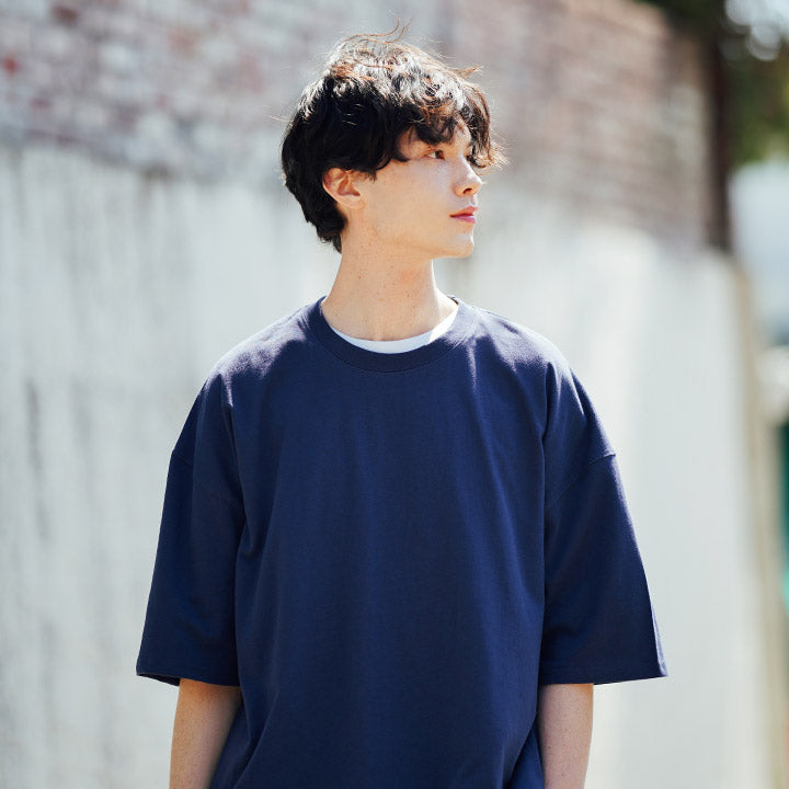 FEPL(ペプル) Essential Over fit half sleeve T-shirts navyblue SJST1316