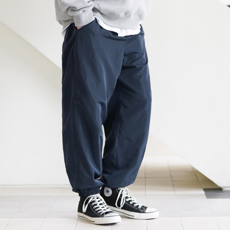 FEPL(ペプル) Luster wide jogger pants navy KYLP1324