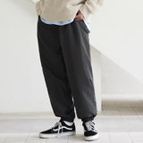 FEPL(ペプル) Luster wide jogger pants charcoal KYLP1324