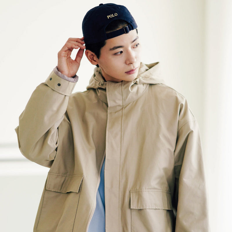 FEPL(ペプル) Basic half hood field jacket beige KYOT1323