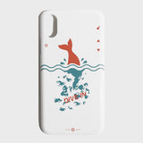 EZKATON (エズカートン)　Dive-in phone case (glossy) white